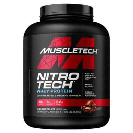 عبوة Nitro-Tech 100% Whey Gold 1.8kg بروتين واي معزول