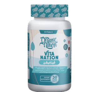 عبوة Organic Nation VitaNation – 30 قرص متعدد الفيتامينات